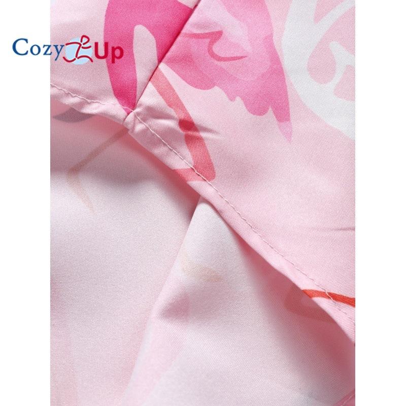 Cămașă casual pentru bărbați Cămașă de vară cu flamingo alb roz Cămașă Hawaii cu mânecă scurtă pentru bărbați