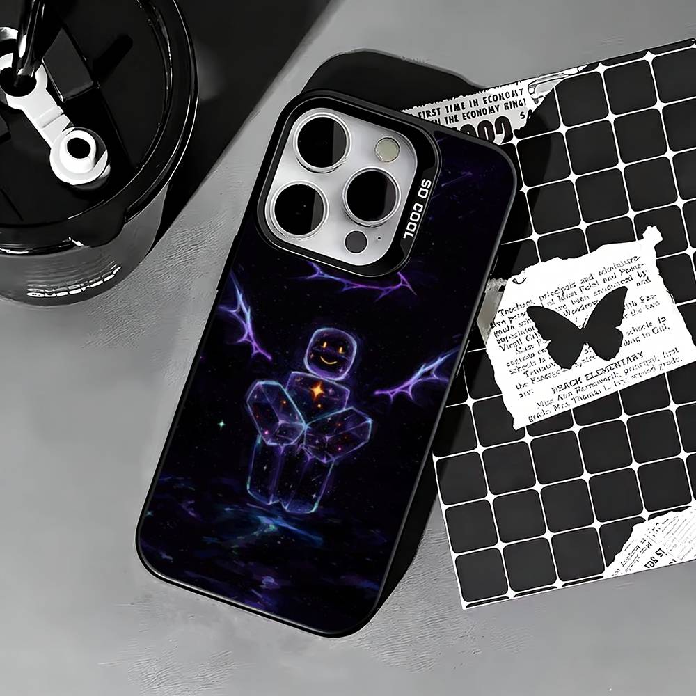 Horror Game T-TwoTime F-Forsaken Phone Case For iPhone 17,16,15,14,13,12,11 Plus,Pro Max,XS,Colored silver phone case