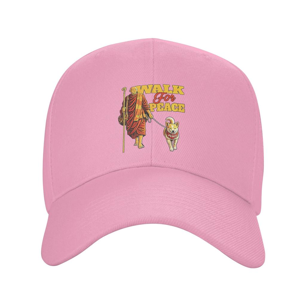 Walk For Peace Monks With Aloka Dog Pilgrimage Casual Baseball Cap Summer Trucker Hat SunProof Hip Hop Hats Yk Baseball Caps
