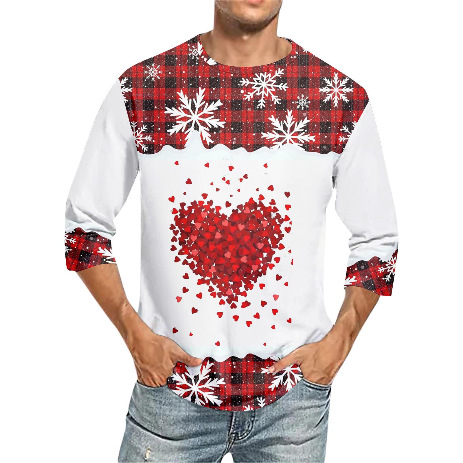 

Мужская футболка с круглым вырезом и рукавом семь четвертей, мужская повседневная свободная футболка с рукавом семь четвертей L темно-фиолетового