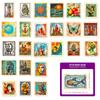 50 Antique Stamps Stickers European And American Renaissance Vintage Stamps Handbook Diary Diy Material