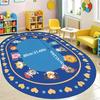Cartoon Roadway Velvet Rug: Durable, Dirt-resistant Play Mat for Kids