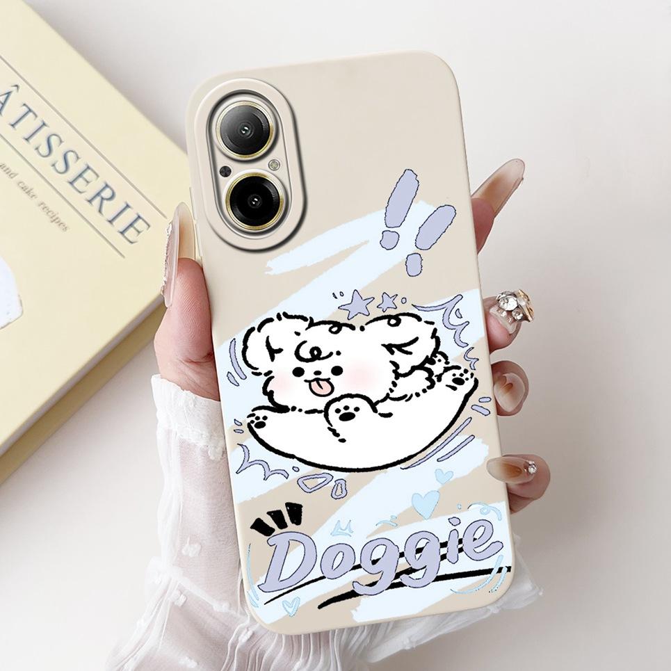 Soft Silicone Back Cover For Realme C67 4G 5G Bumper Shell Cartoon Panda Astronaut Cute Painting Case Coque Realme RMX3890 Etui