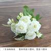 Single Stem Artificial Flower Rose For Indoor Decoration Silk Fabric Artificial Flowers For Room Decoration Small Bunch Of Plastic Flower Bouquets.