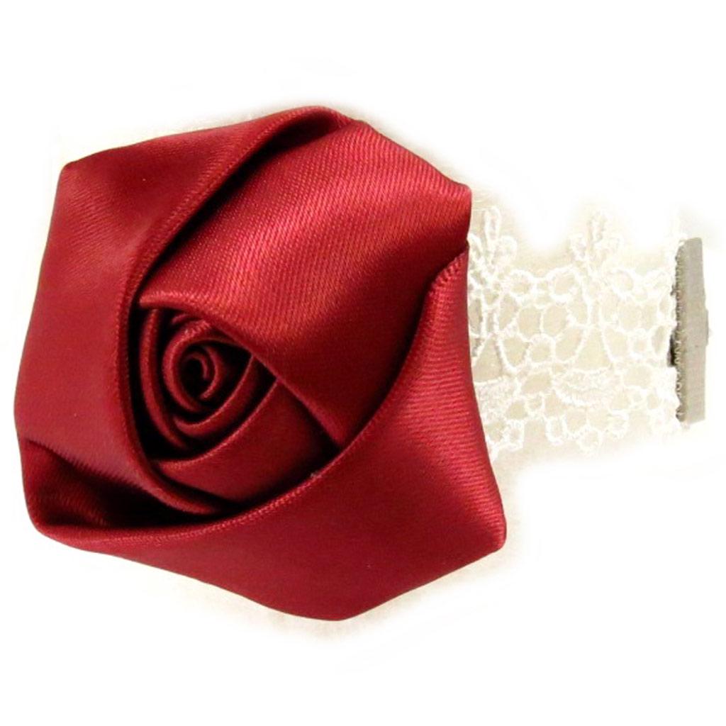 Les Trésors De Lily [K6567] - Designer 'Courtisanes' Set Ivory Red (lace)