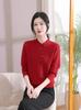 2024 Velvet-Enhanced Knit Sweater: Warm, Fashionable Round-Neck Chinese Style for Autumn/Winter