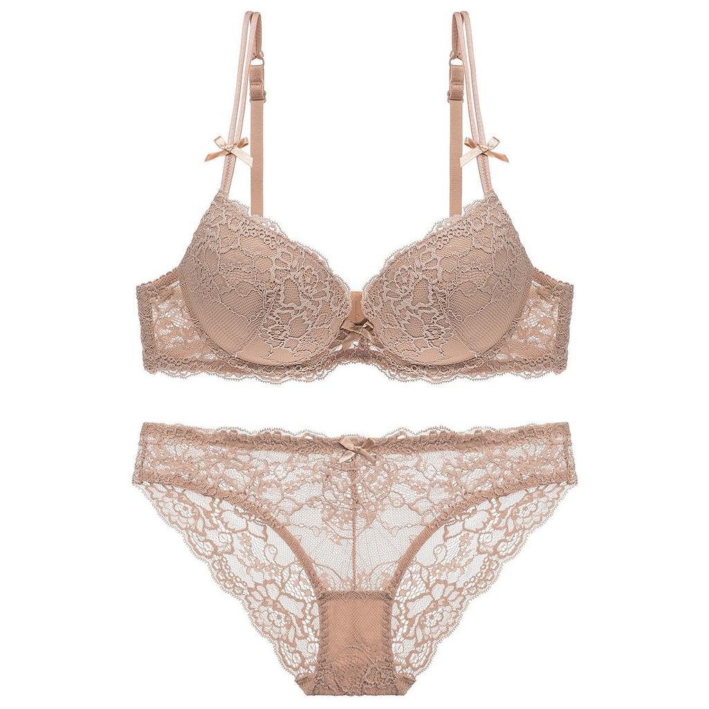 European and American small breasts gather underwear, showing big, thin, thick, sexy lace bra, closed breasts, upper support underwear set