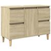VidaXL Sink Cabinet Sonoma Oak 80x33x60 Cm Engineered Wood, Bathroom Sink Cabinet, Sink Unit for Room 849665