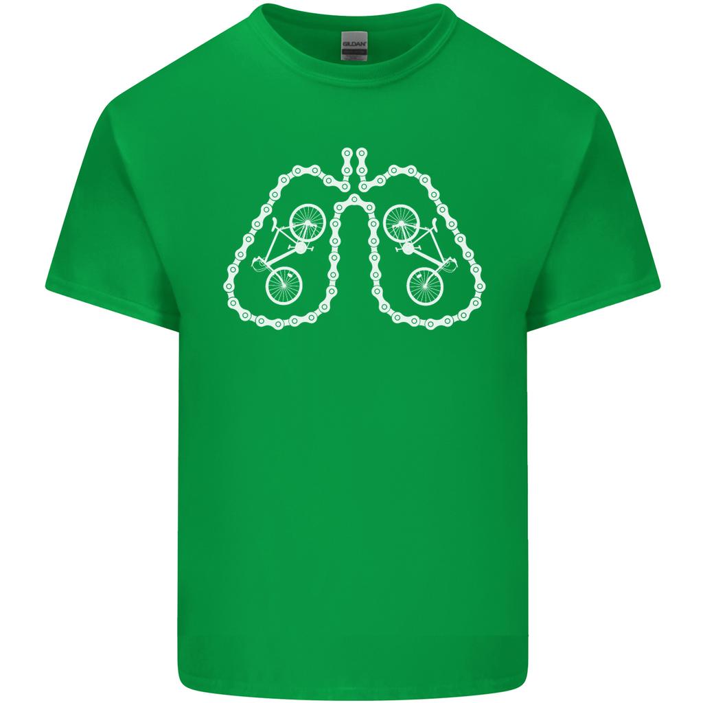 Bicycle Lungs Cyclist Funny Cycling Bike Unisexs Light Cotton Tshirt