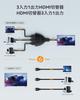 Vilcome HDMI with 3 Inputs and 1 No Power Manual Compatible with Fire TV Xbox Game PS4 LCD to Switch/Splitter/Selector Output, 1080p/3D Compatible,