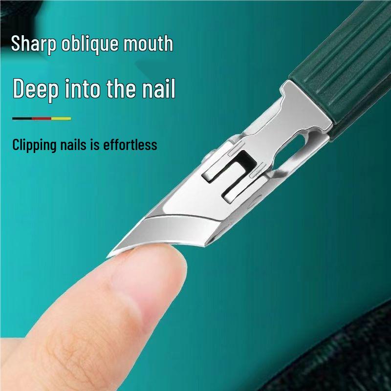 Slanted Edge Cuticle Nippers & Foldable Nail Clippers Set