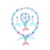 26-jähriger Meerjungfrauen-Ozeanblau-Netz-Badeanzug-Set Mädchen Prinzessin Strand-Bikini Badeanzug CX68