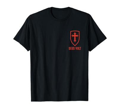 Deus Lo Vult Templerkostüm Kreuz I Deus Vult T-Shirt