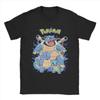 Retro Pokemoned Schiggy Evolution T-Shirt Unisex Rundhals Kurzarm Kleidung Baumwolle Sommerkleidung