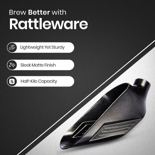 Rattleware Bean Scale Coffee Scoop, Black