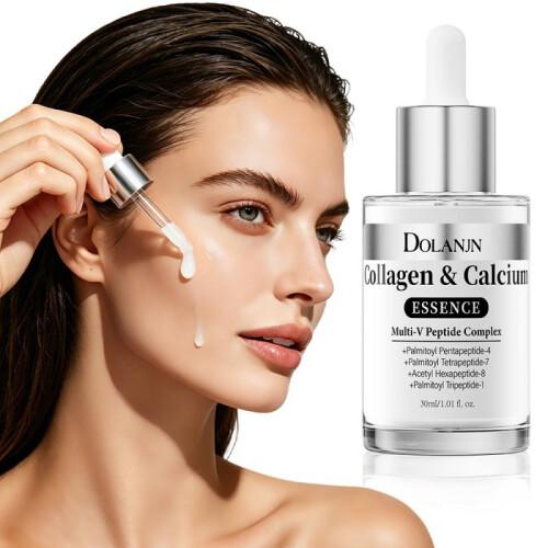 Kollagen-Kalzium-Serum - Peptidkomplex Gesichts-Kalzium-Serum - Anti-Aging Gesichts-Serum - Feuchtigkeitsspendende Straffende Hautformel