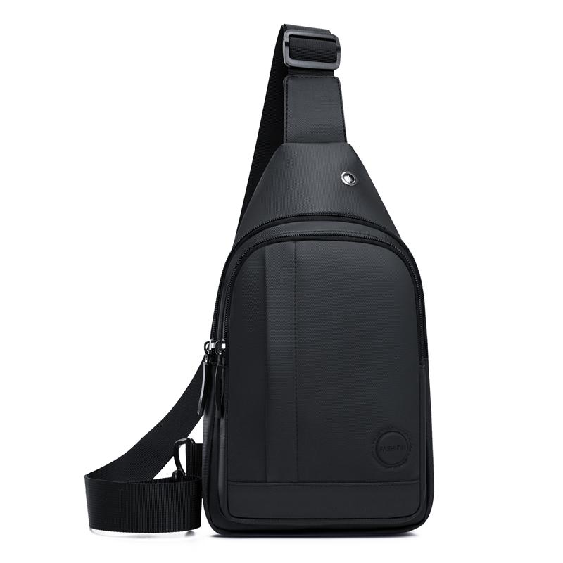 

Модная мужская нагрудная сумка, легкая сумка через плечо из нейлоновой ткани, стильная повседневная мужская поясная сумка, мужская нагрудная сумка 7216-BK