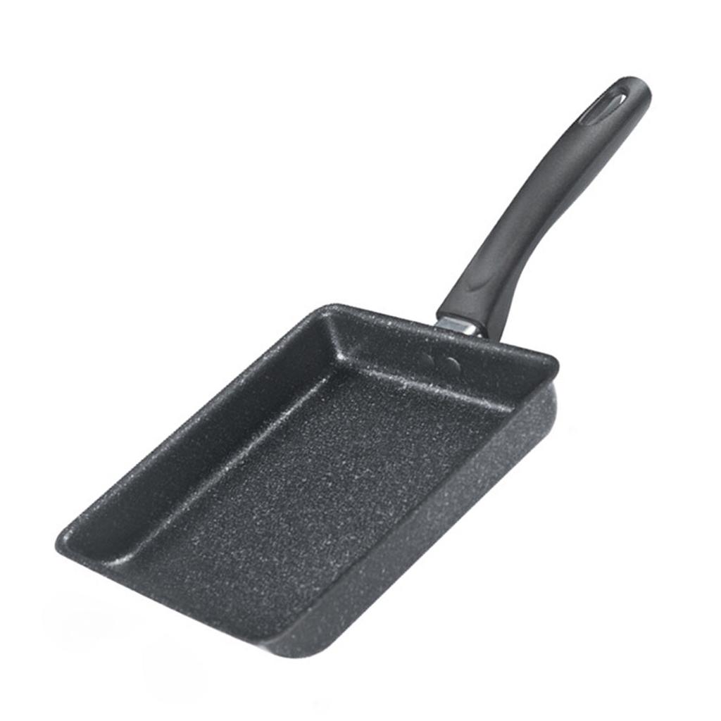 Patelnia Tamagoyaki Japońska Patelnia do Omletów Patelnia do Jajek Patelnia do Smażenia Bez Oleju Nieprzywierająca Yuzishao Prostokątna Patelnia do Omletów