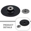 Backing Pad 100mm 4Inch Diameter with M10 Thread and Lock Nut for Use with Fibre Discs on For Angle Grinder and Polisher