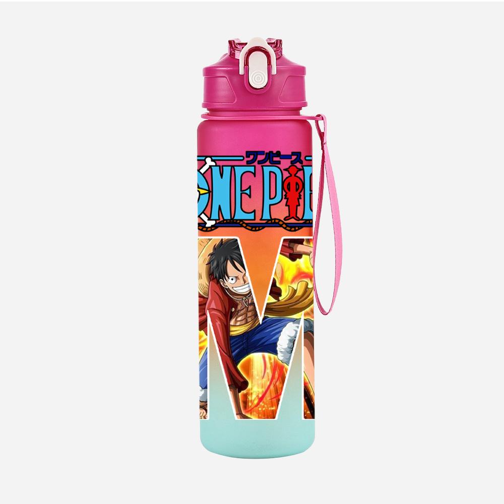 Anime A-Z 26 English Letters Printed Character Large Capacity Water Cup Demon Hunters Outdoor Portable Drinking Bottle for Boy Girl