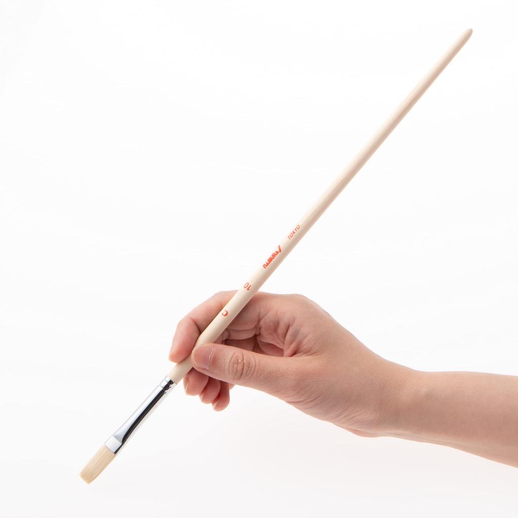 Namurataiseidou Oil Painting Brushes, C-Mark Flat, Set of 7