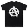 ANARCHY LOGO ANARCHIST PUNK ROCK SYMBOL SLOGAN MUSIC Unisex T-Shirt Graphic Tee
