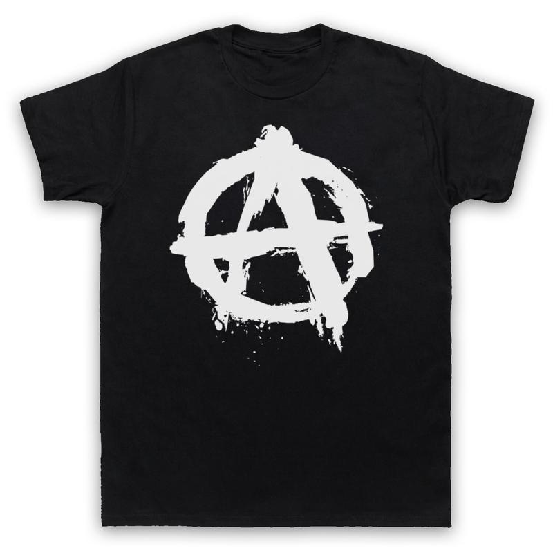 ANARCHY LOGO ANARCHIST PUNK ROCK SYMBOL SLOGAN MUSIC Unisex T-Shirt XXL