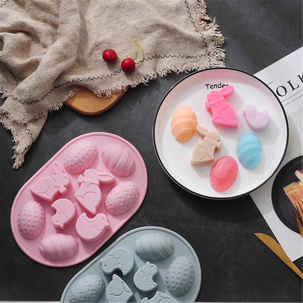  Silicone  Easter Day Series Chocolate Baking Epoxy 