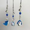 Y2K Aesthetic Cell Phone Strap Cartoon Shark Mobile Phone Lanyard Ocean Animal Phone Chain For Girls Keychain Pendant