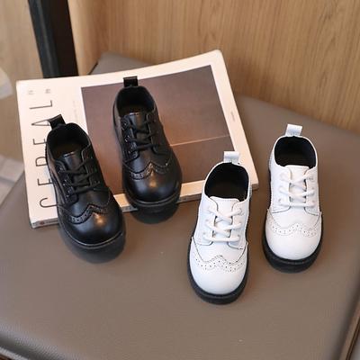 Autumn Children Leather Shoes British Style Classic Fashion Boys Girls Flat Shoes School Daily Pu Leather Toddler Kids Shoes