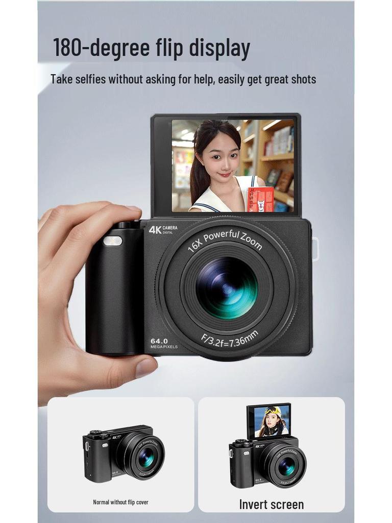 High-Definition Mirrorless Digital Camera for Outdoor and Home Use, Ideal for Students and Events