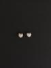 The Part Of [Silver 925] Sparkling Sand Heart Earrings