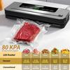 80KPa Powerful Vacuum Sealer – Multi-Functional Food Saver for Fresh & Liquid Foods, Includes 20 Bags, Fast Automatic Sealing Less