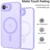 Coque pour iPhone 17e, avec Protection Caméra et Cercle Magnétique - Translucide Violet