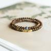 Unisex Double-Loop Bracelet, Handmade Auspicious Pattern Ornament, Elegant Travel Gift