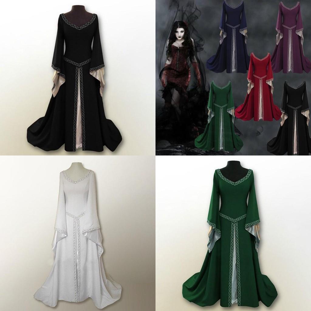 Bezauberndes Mittelalterliche Renaissance Damen Vintage Gewand Kleid Für Fantasy-Veranstaltungen Und Partys