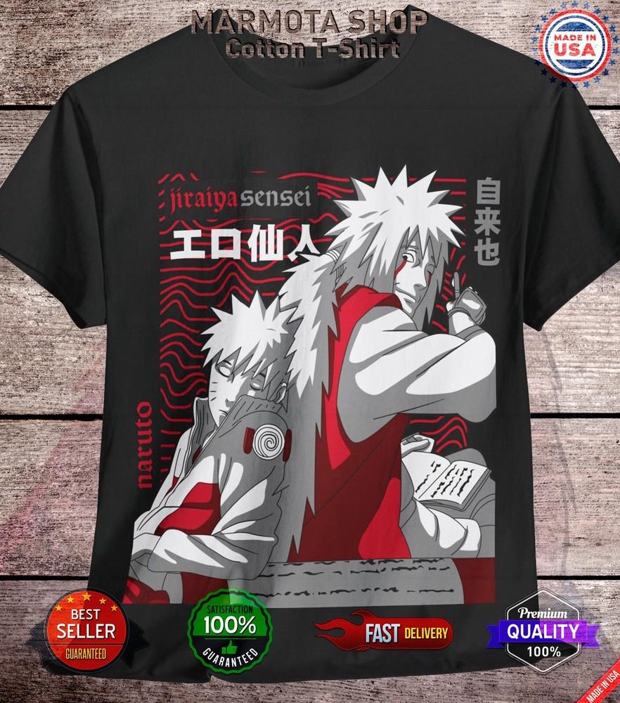 

Jiraiya Shirt Naruto Shippuden Itachi Madara Anime Unisex Tee T-Shirt All Size M