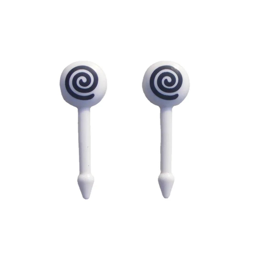Plastic Fruit Toothpick Lovely Eye Cartoon Forks Bento Decorative Tableware Food Picks Fish Fork Dessert