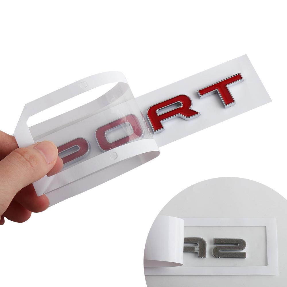 ABAL1 3D ABS Car Rear Trunk SPORT Badge Sticker Decor Accessories Auto Styling For Landrover Range Rover SVR Discovery Evoque Defender