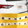 1Pc ABS Emblem Badge Car Trunk Stickers For Ocavia Superb Fabia Rapid Kodiaq Yeti