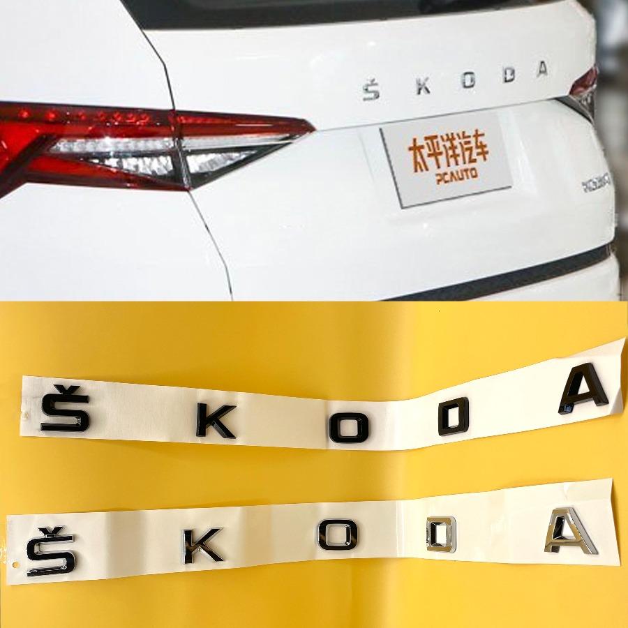1Pc ABS Emblem Badge Car Trunk Stickers For Ocavia Superb Fabia Rapid Kodiaq Yeti
