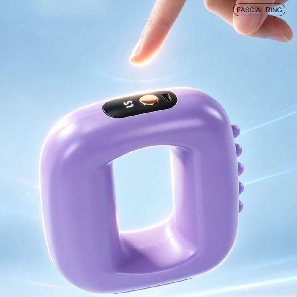 Adjustable Speed Electric Fascia Massage Ring Muscle Handheld Massager Deep Tissue Massage