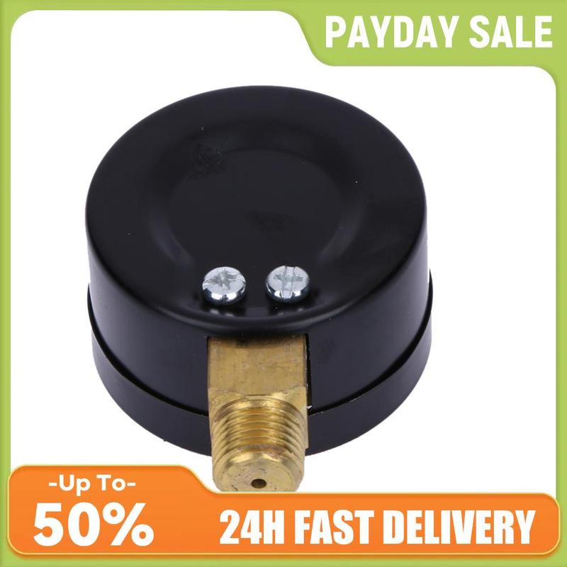 0-100 PSI Hydraulic Tester Manometer 50mm Dial Face Water Pressure Gauge Vacuum Pressure Gauge for Air Water Oil Gas Measurement