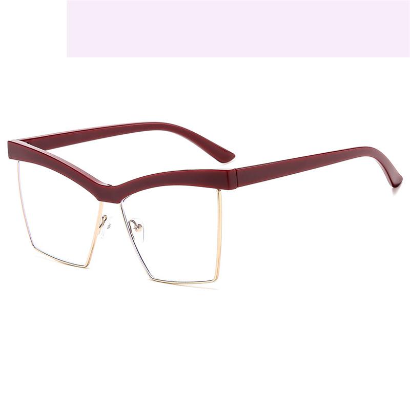 

Square Eyebrow Frame Hyperopia Eyewear Photochromic Anti Blue Light Computer Women Reading Glasses 0 to +600 0