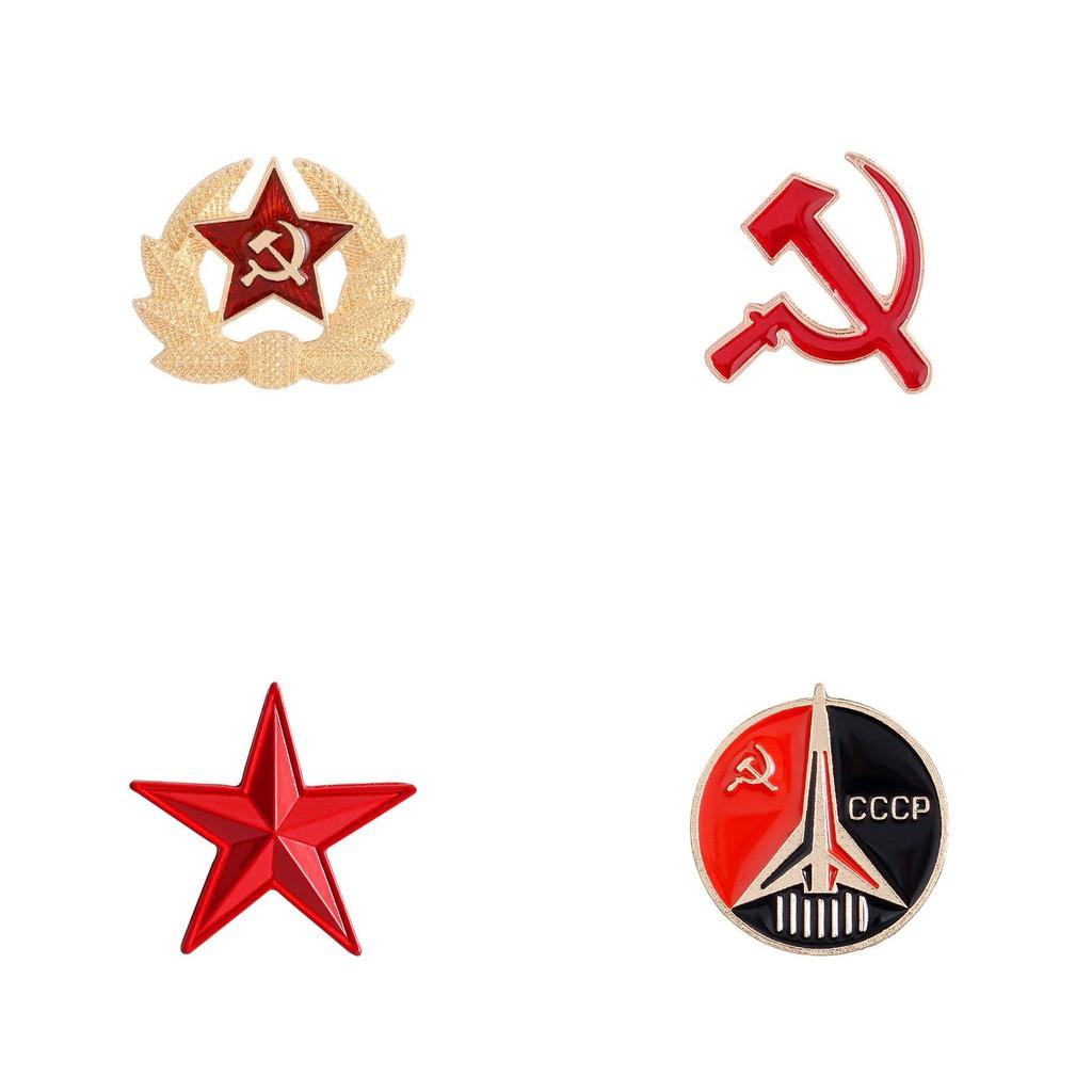 Star Unique Fivepointed Scythe Pin Made From Durable Alloy With Vibrant Enamel Finish