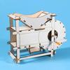1 Set Wooden Winnowing Machine Diy Science Experiment Physical Model Stem Kit Handmade Assembly Craft Kids Educational Toy