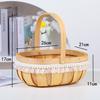 Imitation Rattan Handheld Flower & Snack Basket - Creative Gift & Storage Solution