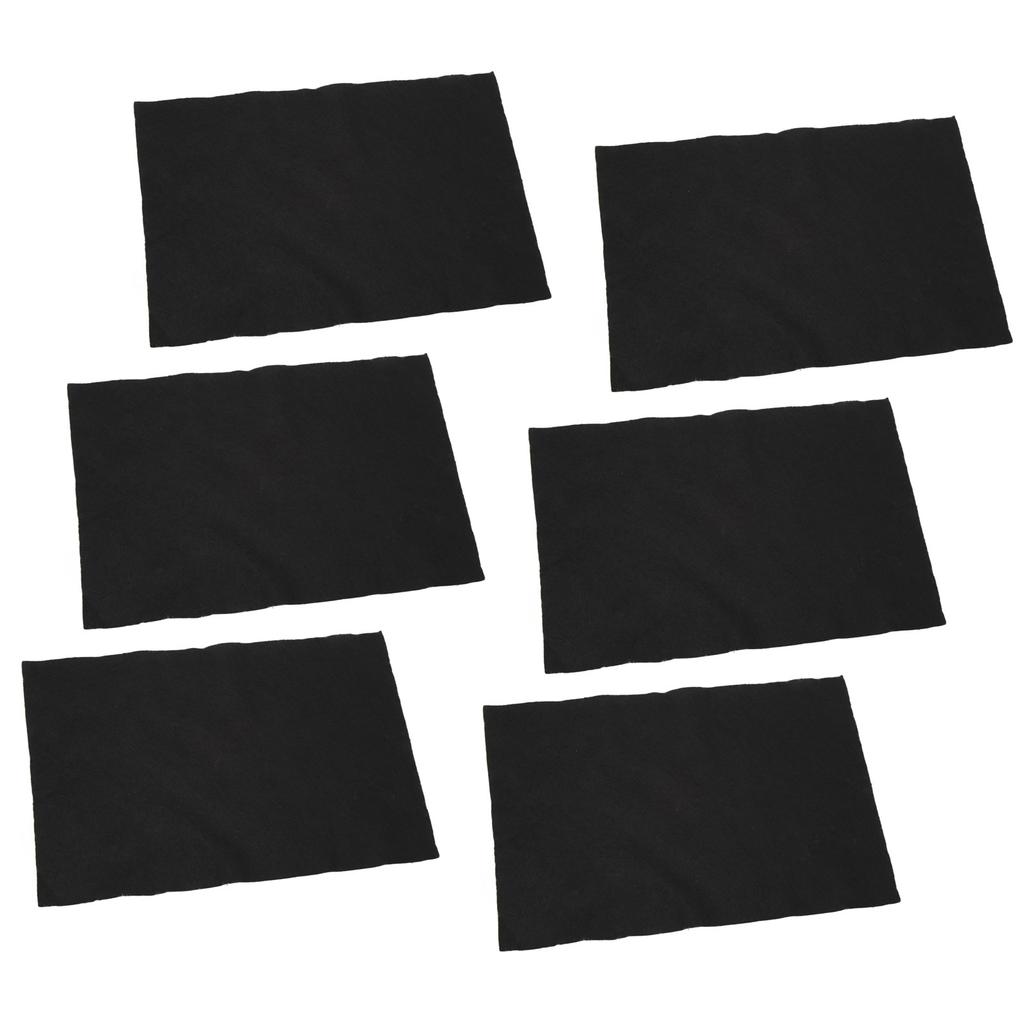 50PCS Window Glass Cleaning Cloth Thickened Mirror Cleaning Towels For Rv Yacht Black