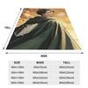 Levi Ackerman Blankets Soft Warm Flannel Throw Blanket Bedding for Bed Living room Picnic Travel Home Couch