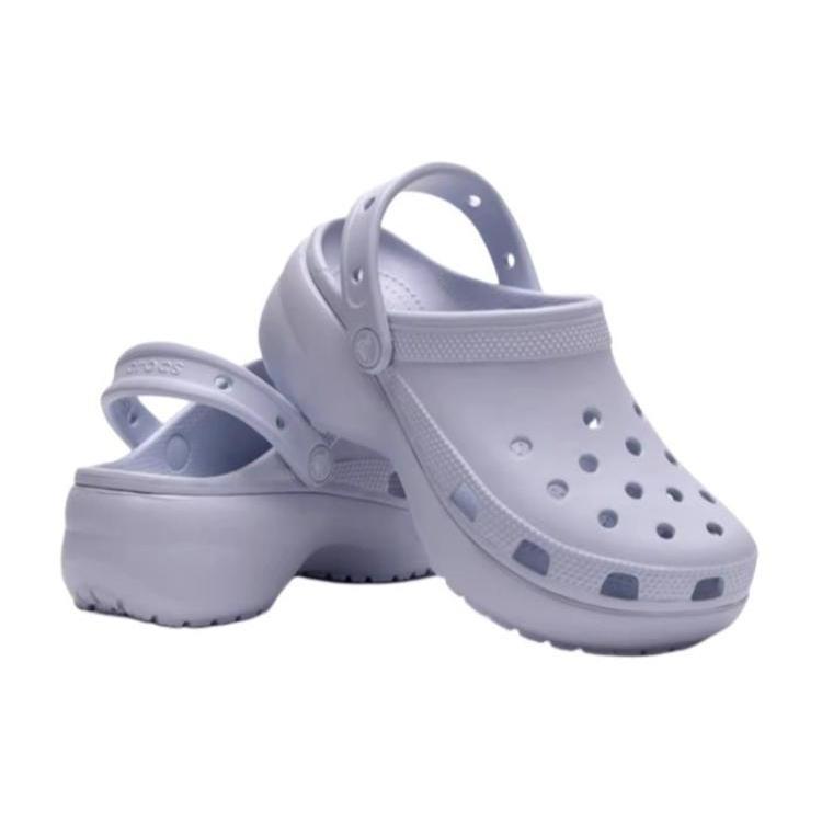 Crocs Classic Platform Shoes 'Blue' Women's 206750-5AF